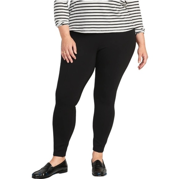 Old Navy Pants - Old Navy Stevie High Rise Pull On Seamed Micro Suede Pants Blackjack Womens 3X